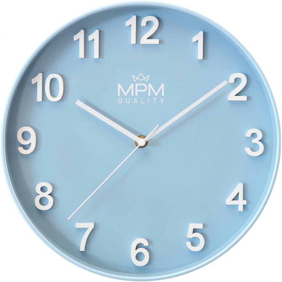 Nástěnné hodiny MPM Quality Designové plastové hodiny Rivera E01.4455.30 - Hodiny a&nbsp;budíky Nástěnné hodiny