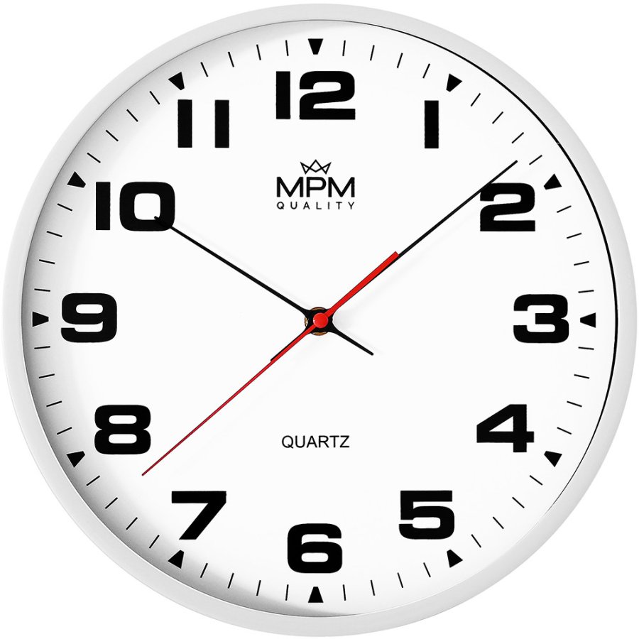 Nástěnné hodiny MPM Quality Designové plastové hodiny Lina E01.4463.0000