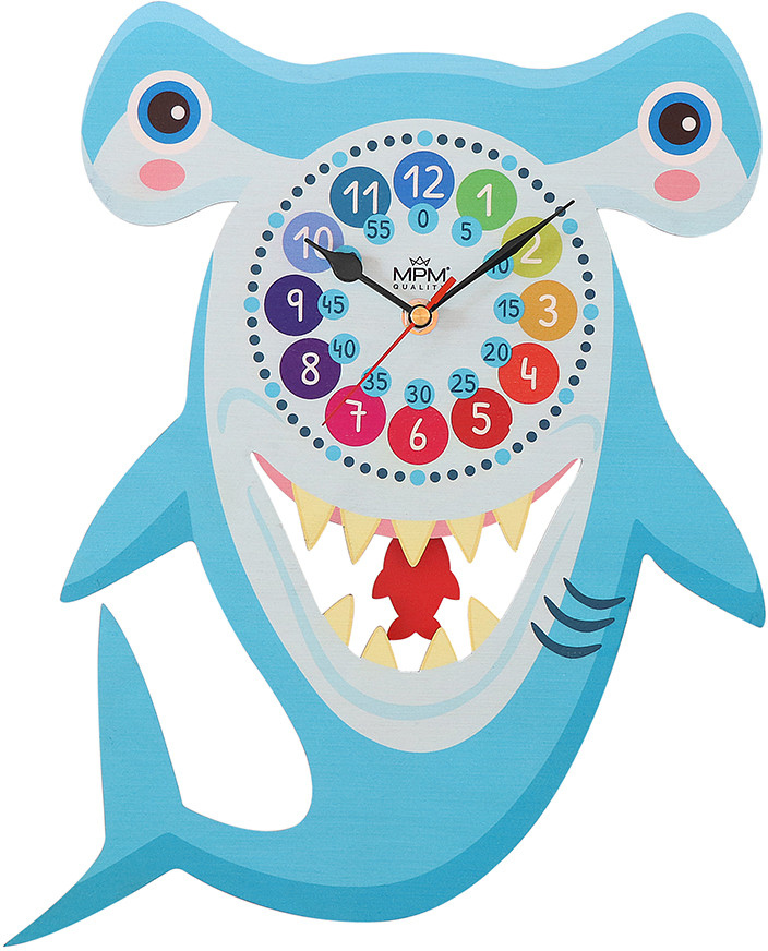 Nástěnné hodiny MPM Quality Kyvadlové hodiny MPM Fernse - A žralok E05.4468.A - Hodiny a&nbsp;budíky Nástěnné hodiny