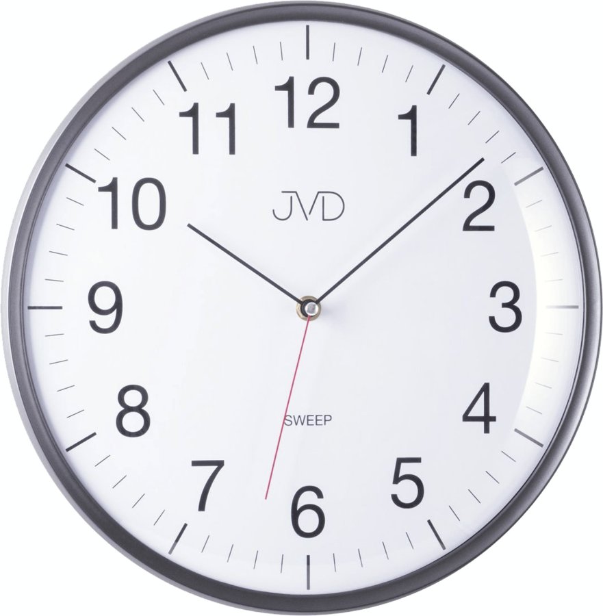JVD Nástěnné hodiny HA16 Silver - Hodiny a&nbsp;budíky Nástěnné hodiny
