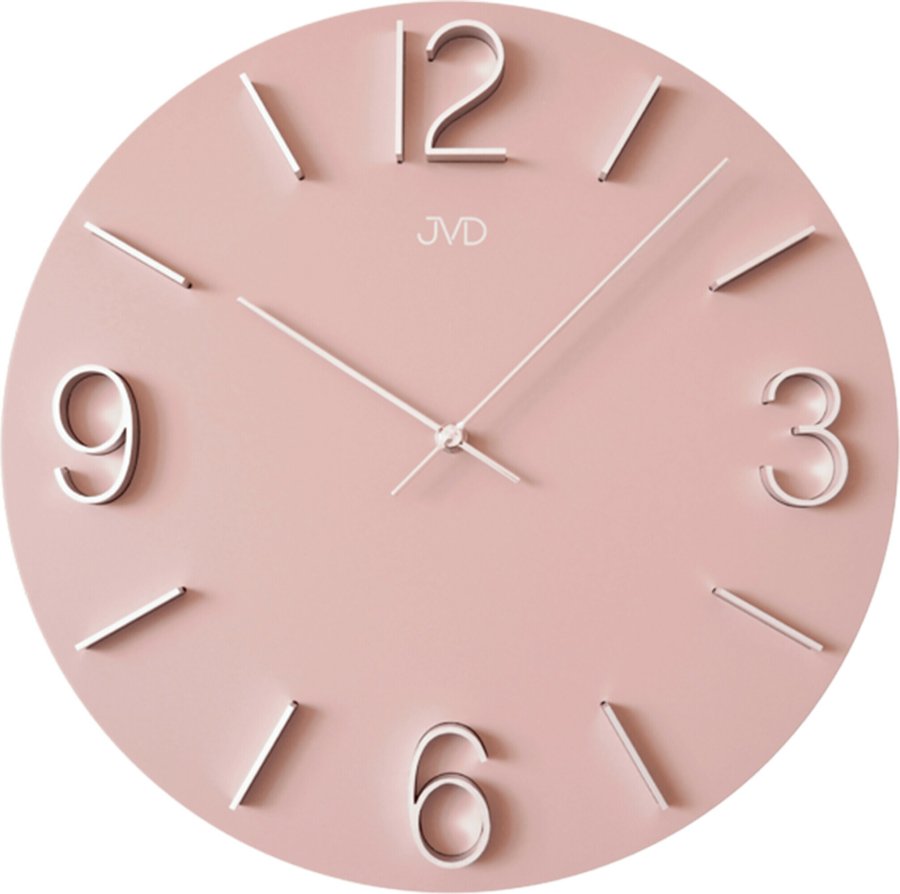 JVD Nástěnné hodiny HC35 růžová - Hodiny a&nbsp;budíky Nástěnné hodiny
