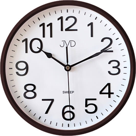 JVD Nástěnné hodiny HP683 Brown - Hodiny a&nbsp;budíky Nástěnné hodiny