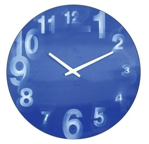 Nástěnné hodiny Nextime 3D 3077bl - Hodiny a&nbsp;budíky Nástěnné hodiny