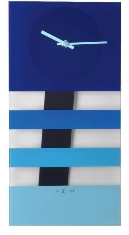 Nástěnné hodiny Nextime Bold Stripes 2855bl