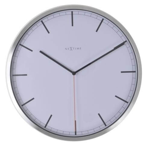 Nástěnné hodiny Nextime Company White Stripe 3071wi