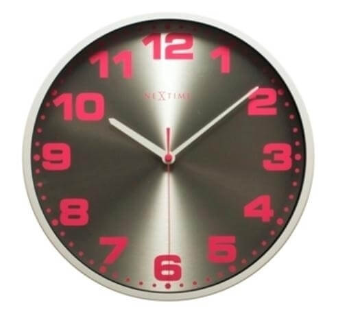 Nástěnné hodiny Nextime Dash Red 3053wi
