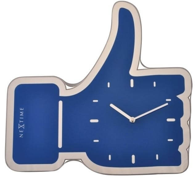 Nástěnné hodiny Nextime Facebook Like 3072bl - Hodiny a&nbsp;budíky Nástěnné hodiny