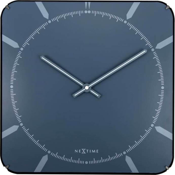 Nástěnné hodiny Nextime Michael Dome Blue 3172