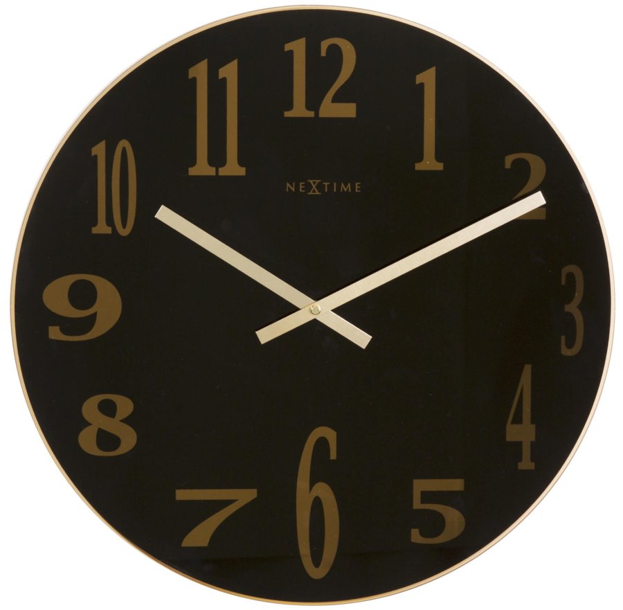 Nástěnné hodiny Nextime Smoke Mirror 2472ZW