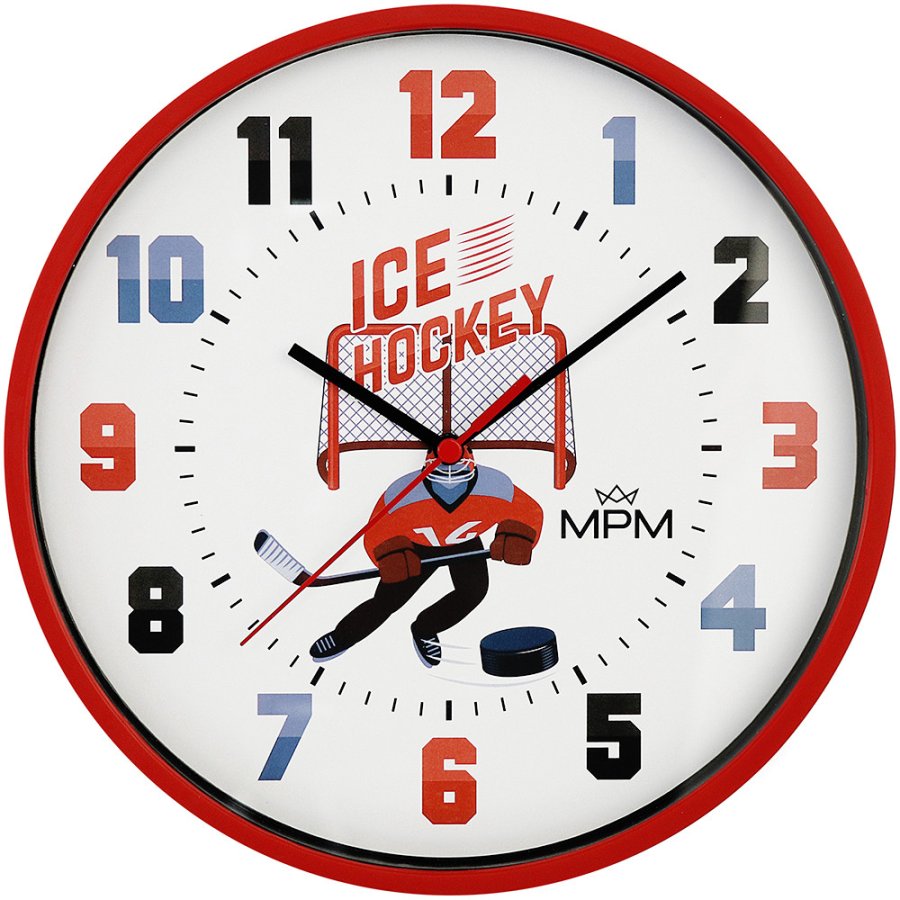 Nástěnné hodiny MPM Quality Dětské hodiny Ice Hockey E01M.4270.20 - Hodiny a&nbsp;budíky Nástěnné hodiny