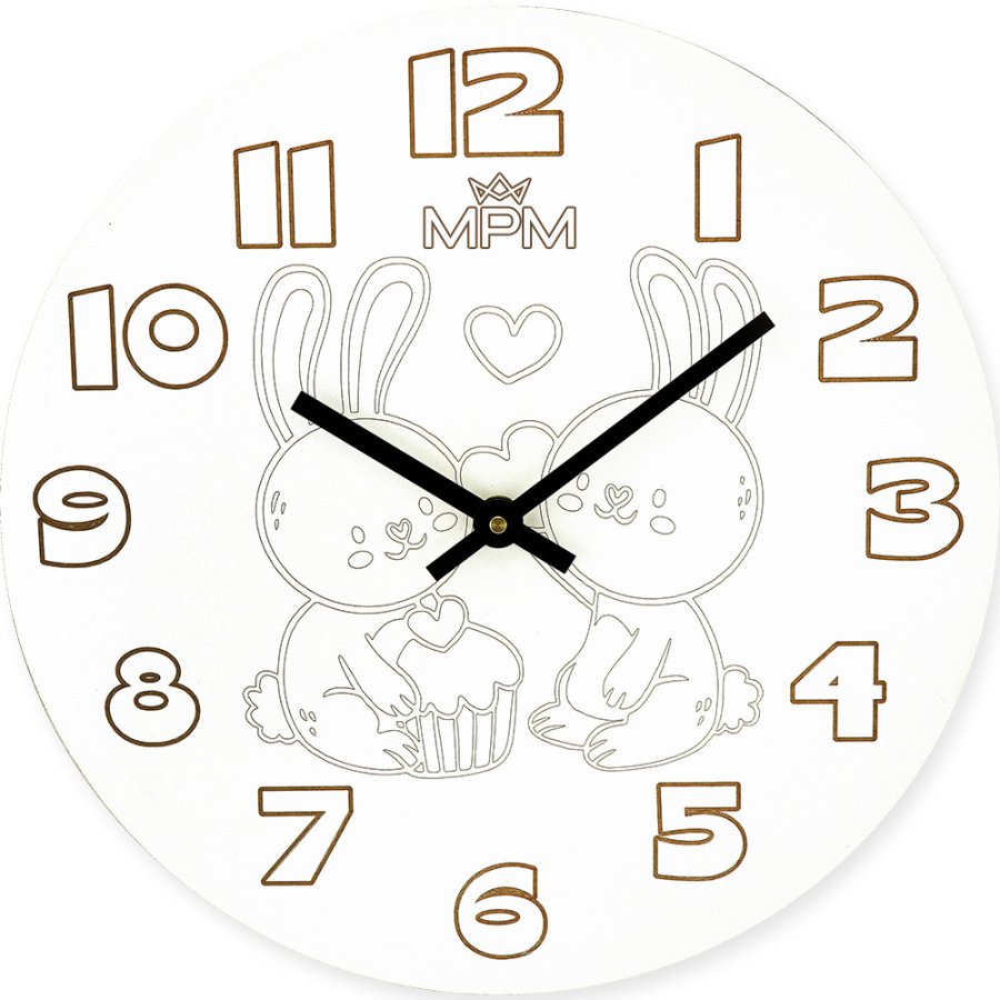 MPM Quality Dětské Nástěnné hodiny Mellie E01.4178.00 - Hodiny a&nbsp;budíky Nástěnné hodiny