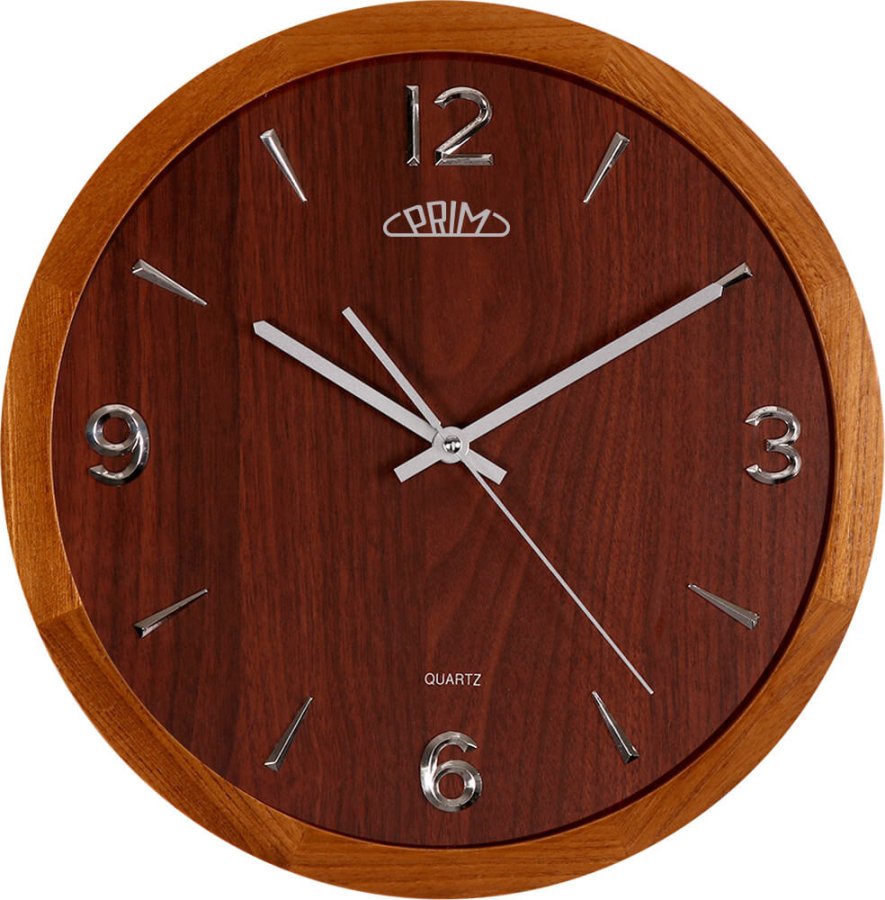 Prim Nástěnné hodiny Wood Style II E07P.3886.50 - Hodiny a budíky Nástěnné hodiny