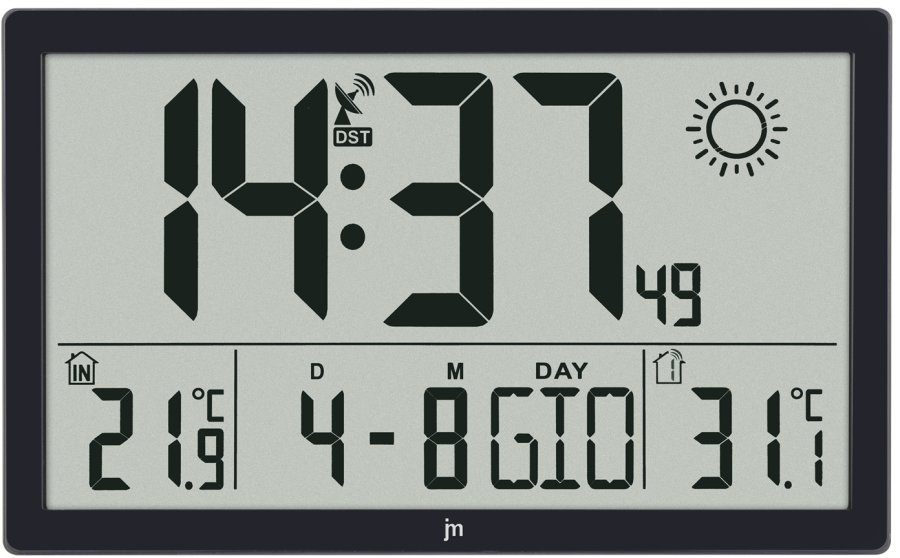 Lowell Meteostanice a digitální hodiny JD9909 řízené signálem