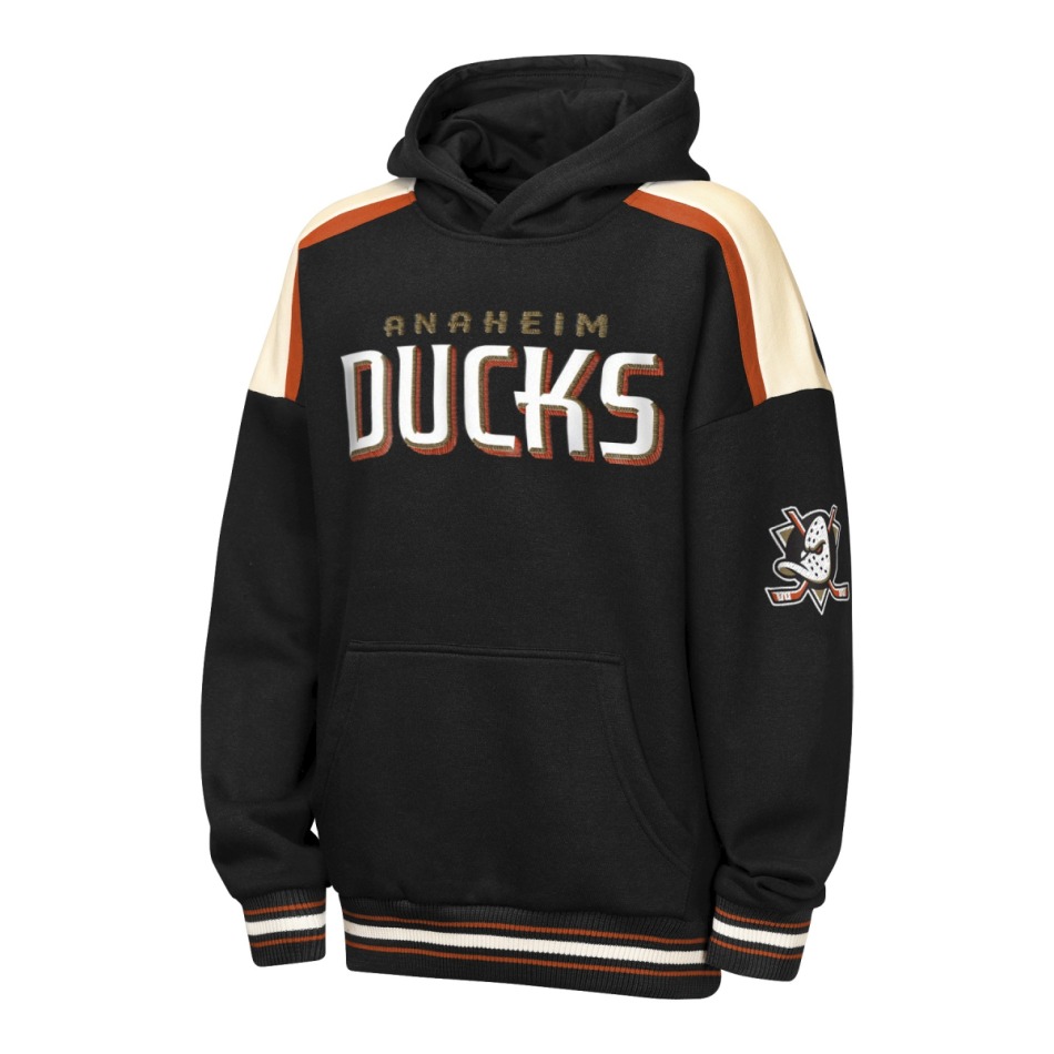 Anaheim Ducks dětská mikina s&nbsp;kapucí NHL Camaraderie Oversized Colorblock Fleece - Anaheim Ducks dětské oblečení