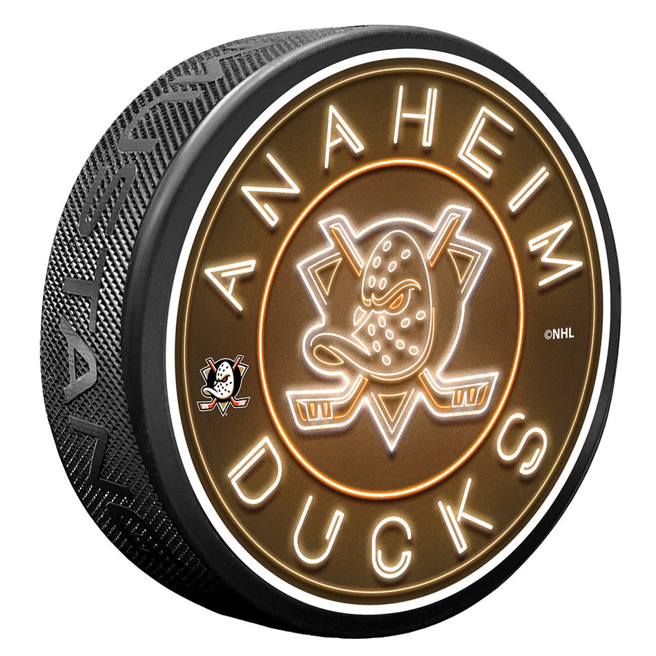 Puk Anaheim Ducks Neon
