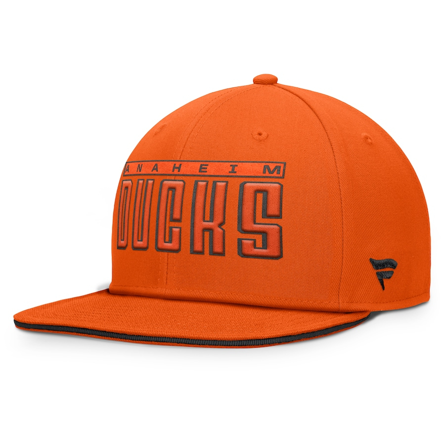 Anaheim Ducks čepice flat kšiltovka Snapback orange - Anaheim Ducks kšiltovky, čepice, rukavice