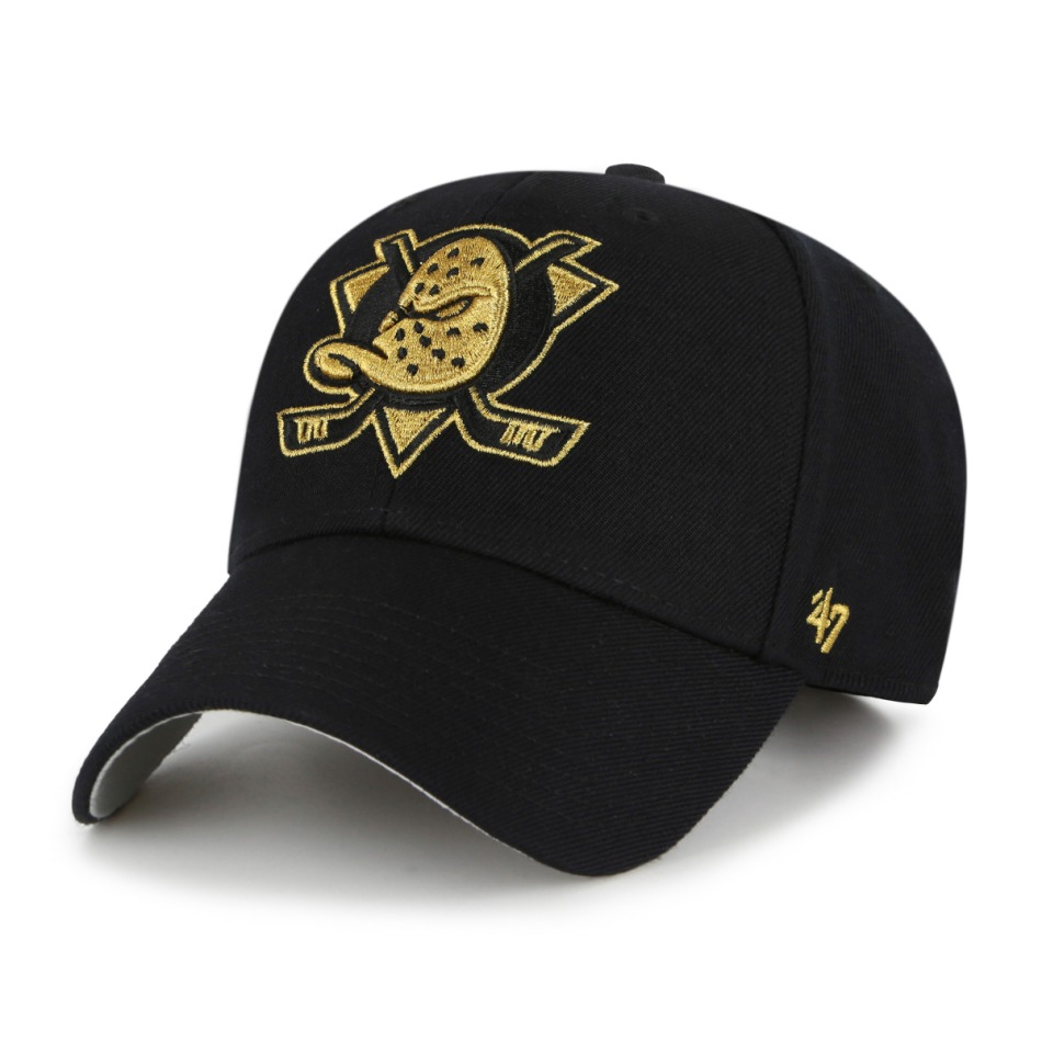 Anaheim Ducks čepice baseballová kšiltovka Metallic Snap 47 MVP black - Anaheim Ducks kšiltovky, čepice, rukavice