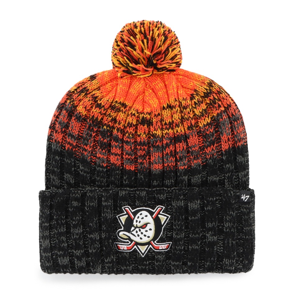 Anaheim Ducks zimní čepice Cascade 47 Cuff Knit Black - Anaheim Ducks kšiltovky, čepice, rukavice