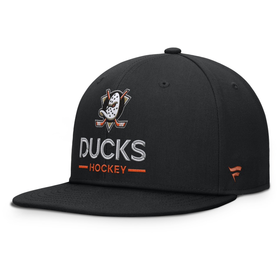 Anaheim Ducks čepice flat kšiltovka Authentic Pro A/Cap Flat Brim Square Visor Structured Adjustable - Anaheim Ducks kšiltovky, čepice, rukavice
