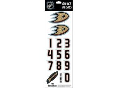 Anaheim Ducks samolepky na helmu Decals Orange