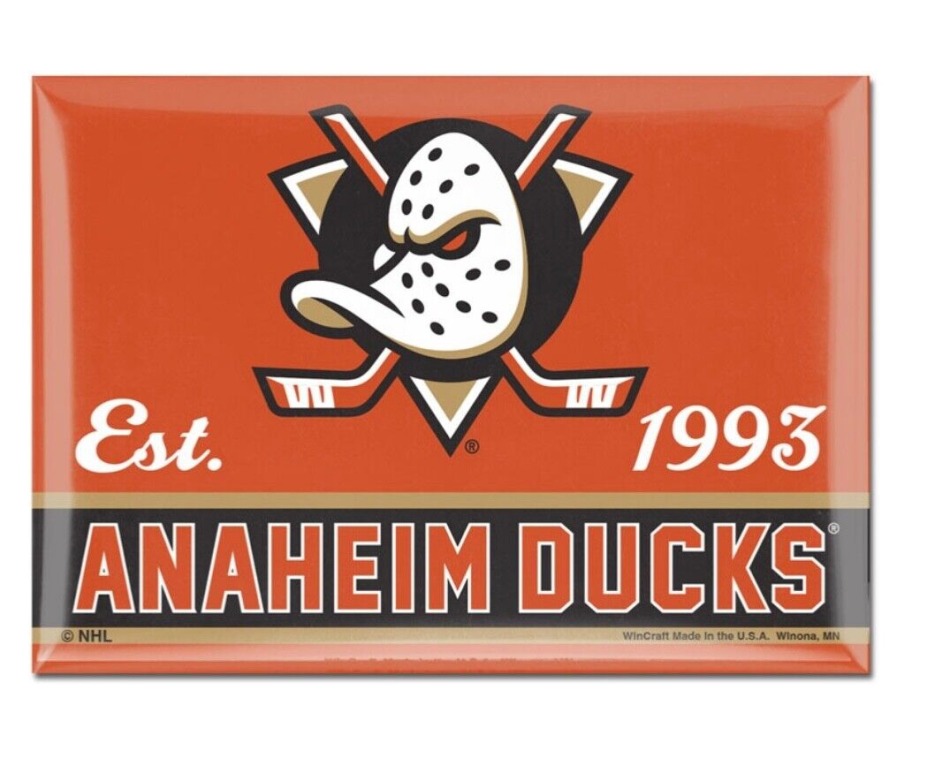 Anaheim Ducks magnetka logo - Anaheim Ducks ostatní suvenýry