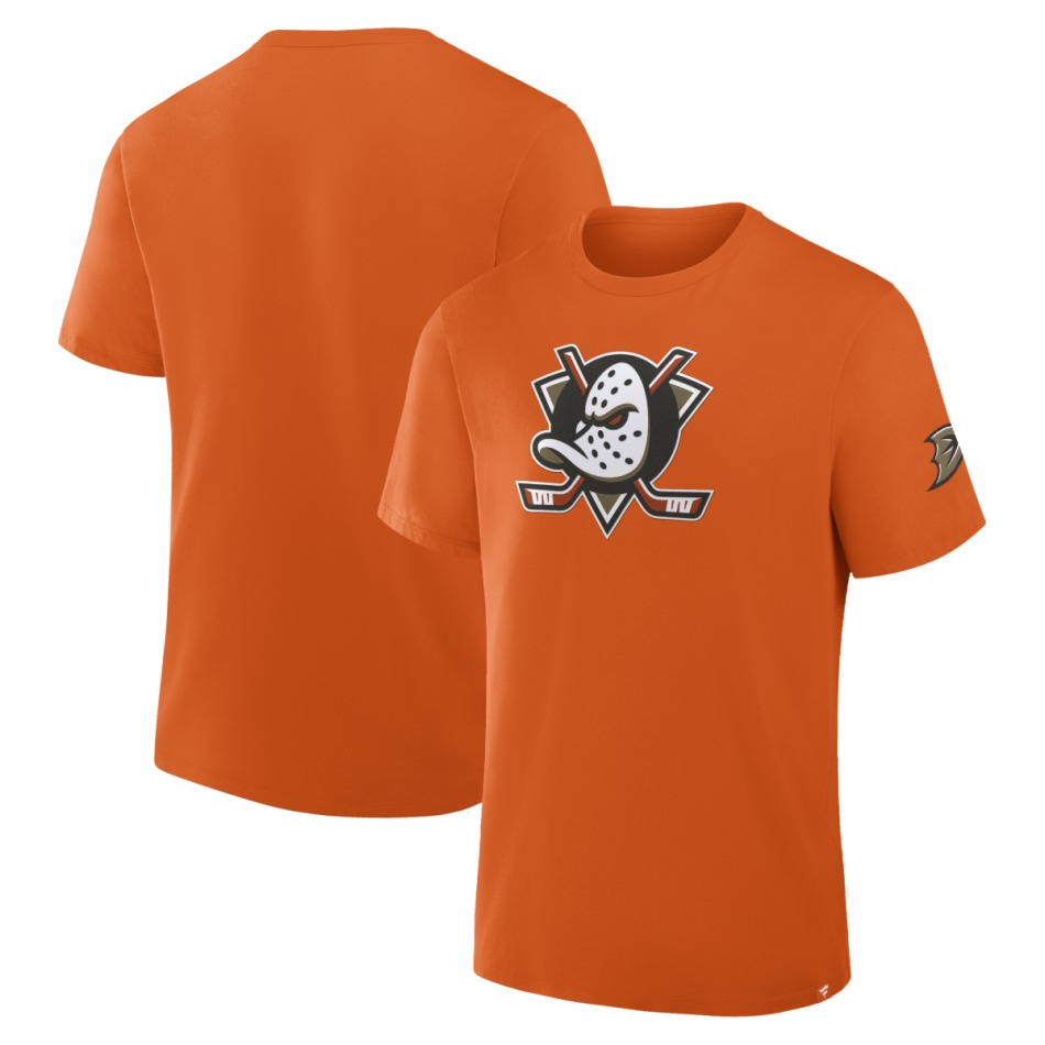 Anaheim Ducks pánské tričko Hat Trick orange - Anaheim Ducks trička, polo trička, košile