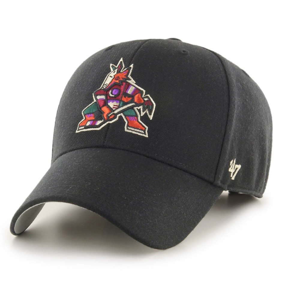 Arizona Coyotes čepice baseballová kšiltovka 47 MVP logo black - Arizona Coyotes kšiltovky, čepice, rukavice