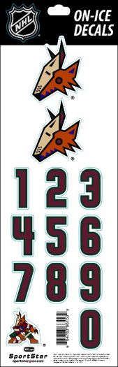 Arizona Coyotes samolepky na helmu decals alternative - Arizona Coyotes ostatní suvenýry