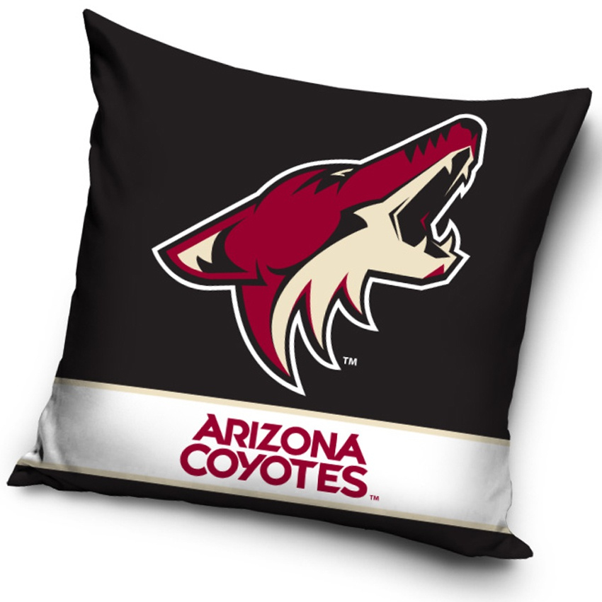 Arizona Coyotes polštářek logo - Arizona Coyotes povlečení, ručníky, deky