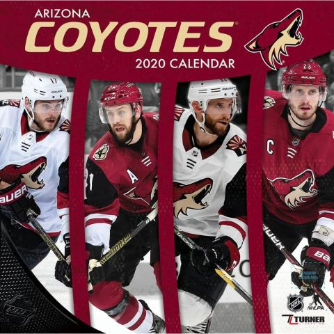 Arizona Coyotes kalendář 2020 Wall - Arizona Coyotes vlajky, plakáty