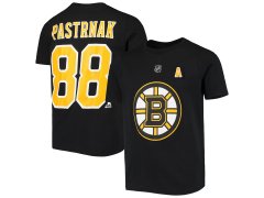 Boston Bruins dětské tričko David Pastrňák Flat Alt.Captains N&N B