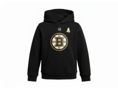 Boston Bruins dětská mikina s kapucí David Pastrnak Flat Alt Cpt N&N Flc