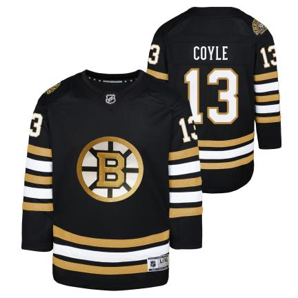 Boston Bruins dětský hokejový dres Charlie Coyle 13 black 100th Anniversary Premier Breakaway Jersey - Boston Bruins dětské oblečení