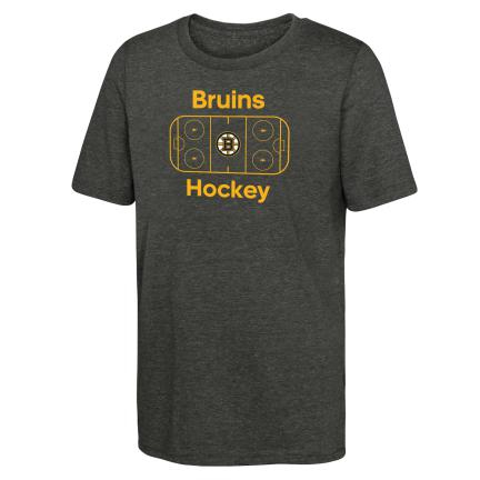 Boston Bruins dětské tričko Goal Tender Ss Triblend - Boston Bruins dětské oblečení