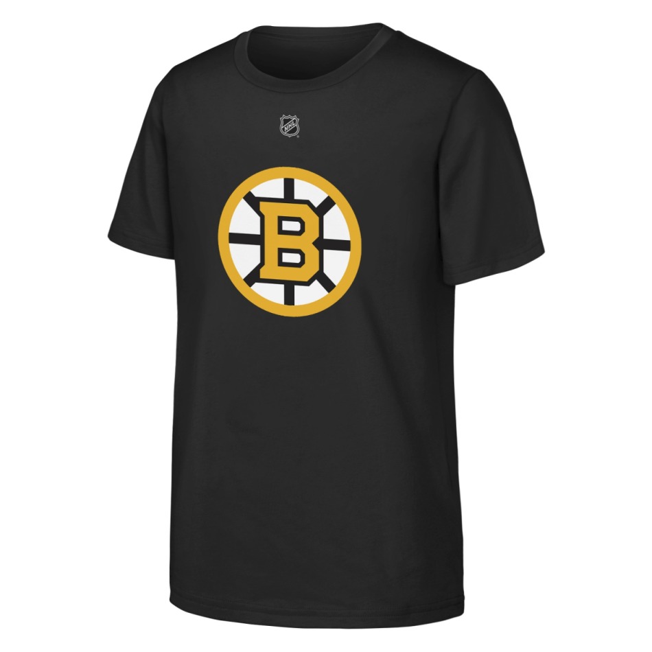 Dětské tričko David Pastrnak #88 Boston Bruins NHL Flat Name & Number Short Sleeve Cotton