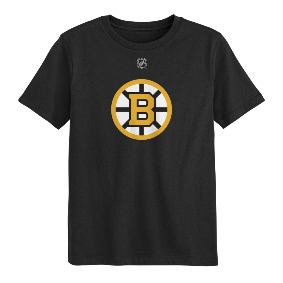 Dětské tričko David Pastrnak #88 Boston Bruins NHL Flat Name & Number Short Sleeve Cotton