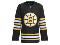 Boston Bruins hokejový dres adidas Black 100th Anniversary Primegreen Authentic Jersey