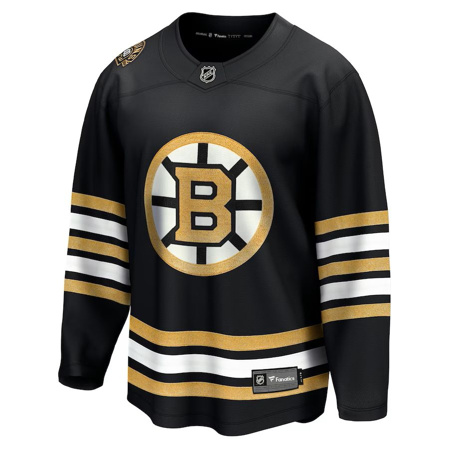 Boston Bruins hokejový dres Black 100th Anniversary Premier Breakaway Jersey - Boston Bruins dresy