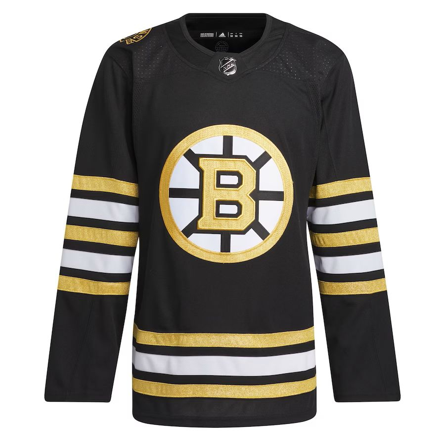 Boston Bruins hokejový dres adidas Black 100th Anniversary Primegreen Authentic Jersey - Boston Bruins dresy