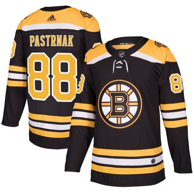 Dres 88 David Pastrnak adizero Home Authentic Player Pro Bruins