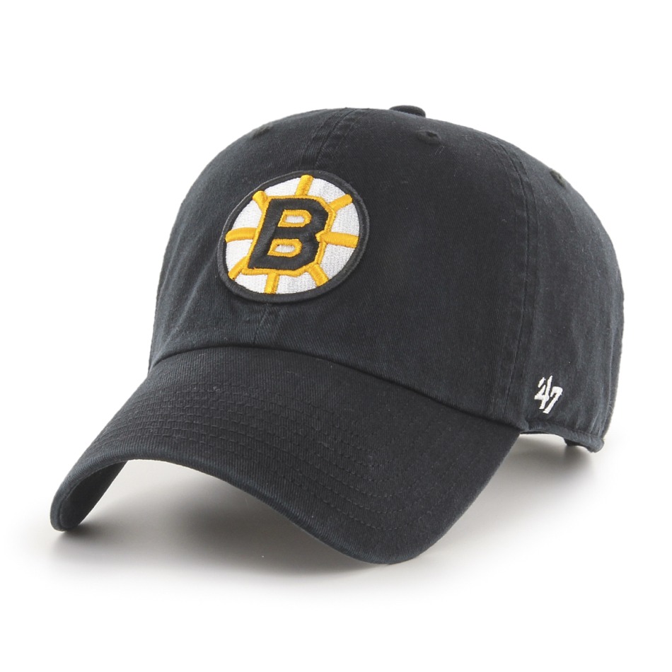 Boston Bruins čepice baseballová kšiltovka 47 CLEAN UP w/ No Loop Label black