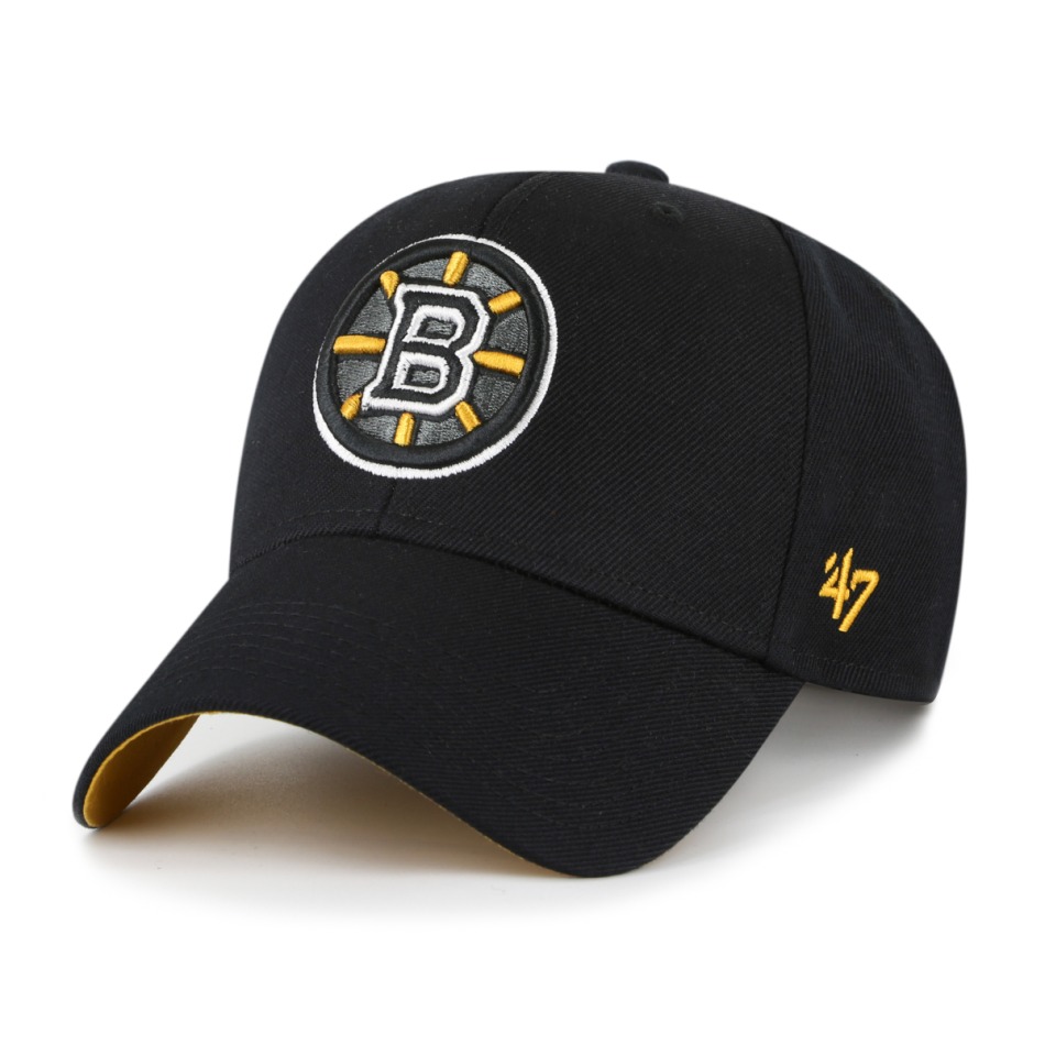 Boston Bruins čepice baseballová kšiltovka Sure Shot Snapback 47 MVP Black - Boston Bruins kšiltovky, čepice, rukavice