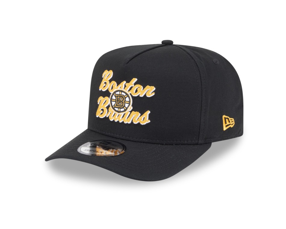 Boston Bruins čepice baseballová kšiltovka New Era 950AF Chainstitch black - Boston Bruins kšiltovky, čepice, rukavice