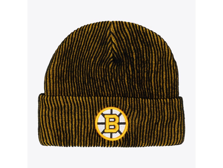 Boston Bruins zimní čepice Double Sided Knit - Boston Bruins kšiltovky, čepice, rukavice
