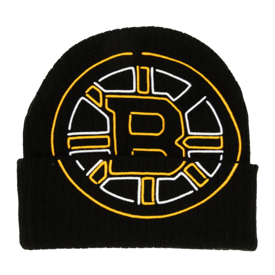 Boston Bruins zimní čepice Line Light Knit black - Boston Bruins kšiltovky, čepice, rukavice