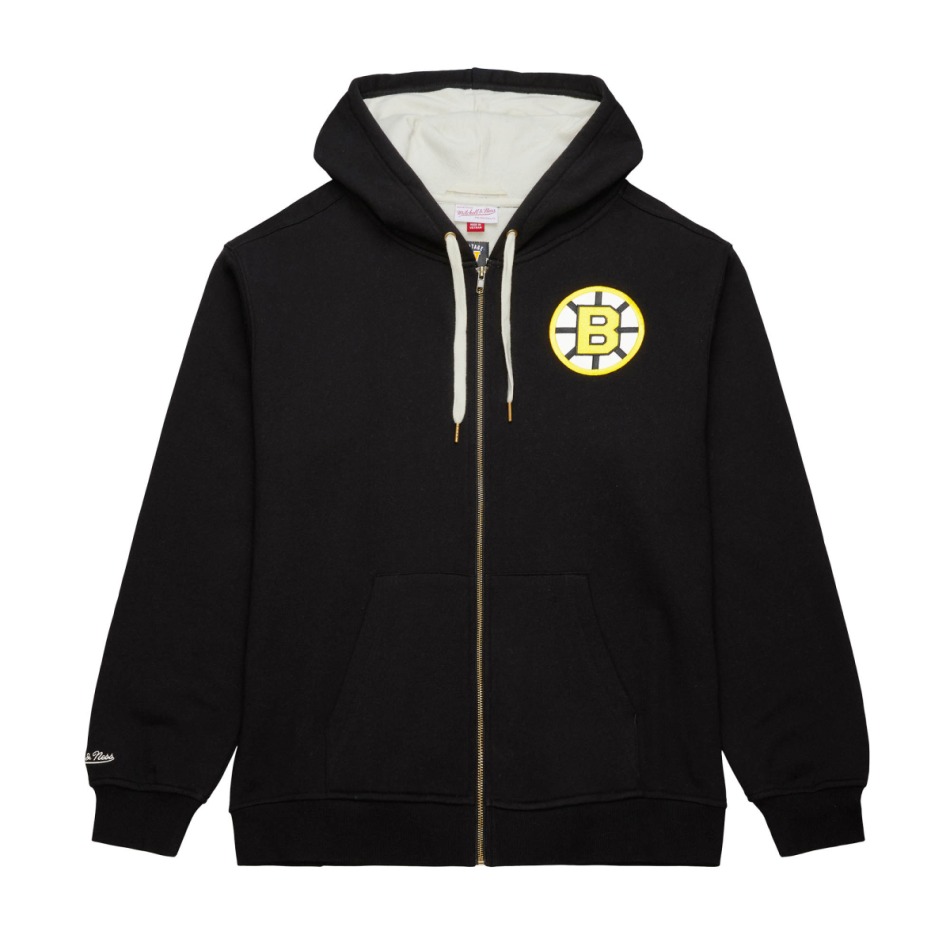 Boston Bruins pánská mikina NHL Playoff Win 2.0 Full Zip Fleece Vintage Logo - Boston Bruins mikiny, bundy, kalhoty