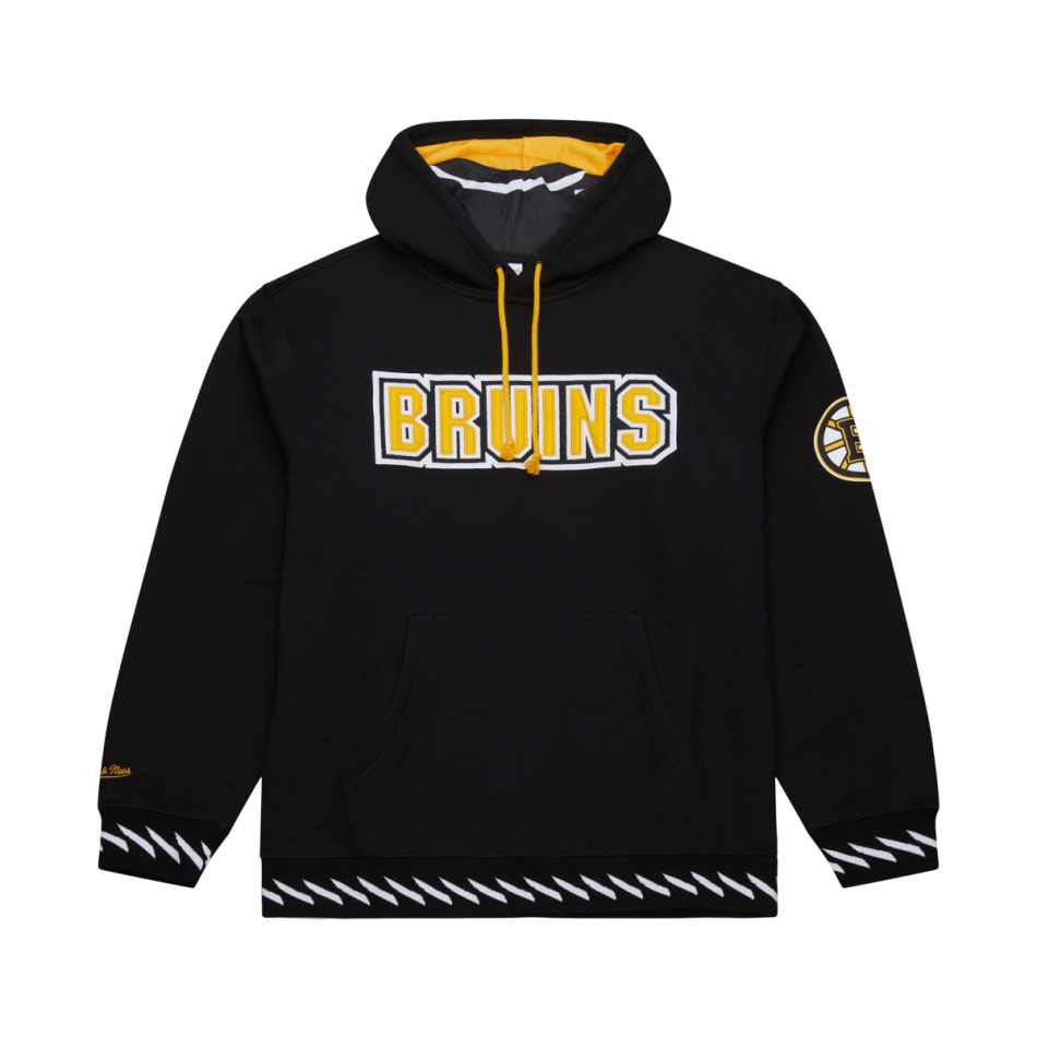 Boston Bruins pánská mikina s&nbsp;kapucí Playmaker Fleece Hoodie Vintage Logo - Boston Bruins mikiny, bundy, kalhoty