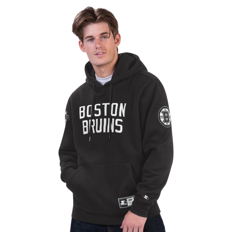 Boston Bruins pánská mikina s&nbsp;kapucí Hat-Trick Hoodie - Boston Bruins mikiny, bundy, kalhoty