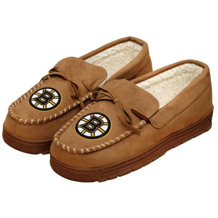 Boston Bruins pantofle NHL Moccasin Slipper - Boston Bruins ostatní modní doplňky