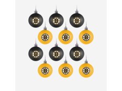 Boston Bruins vánoční ozdoby NHL 12 Pack Ball Ornament Set